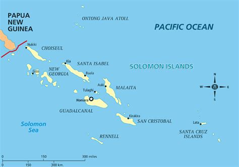 Map Of The Solomon Islands